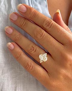 Oval Lab Grown Diamond Engagement Ring: 14k Gold Anniversary Ring - Image 7