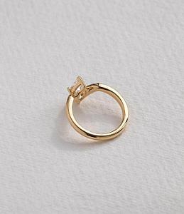 Marquise Lab Grown Diamond Engagement Ring: 1.0 CT Solitaire - Image 3