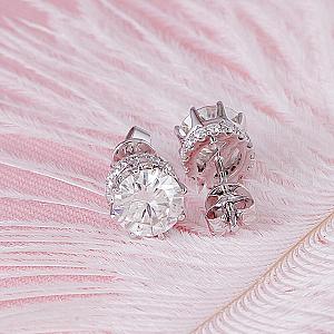 Lab Grown Diamond Stud Earrings: 1-4 TW, Solid Gold - Image 6