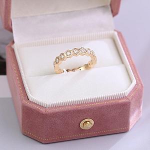 Lab Grown Diamond Eternity Band: 14k Gold Channel Set Ring - Image 3