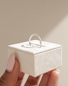 Lab Grown Diamond Eternity Band: 14k Gold Stackable Anniversary Ring - Image 2