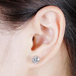 Lab Grown Diamond Stud Earrings: 1-4 TW, Solid Gold - Image 5