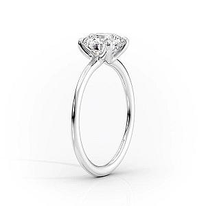 Emerald Cut Lab Diamond Engagement Ring: Solitaire Anniversary Ring - Image 2