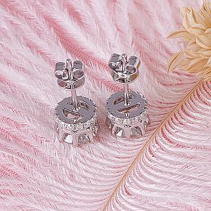 Lab Grown Diamond Stud Earrings: 1-4 TW, Solid Gold - Image 3