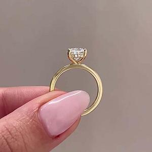 Pear Cut Lab Grown Diamond Engagement Ring: 14k Gold Solitaire, IGI Certified - Image 7